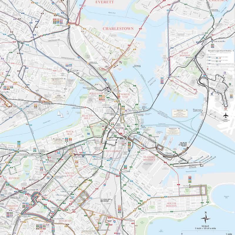 Downtown Boston map thumbnail