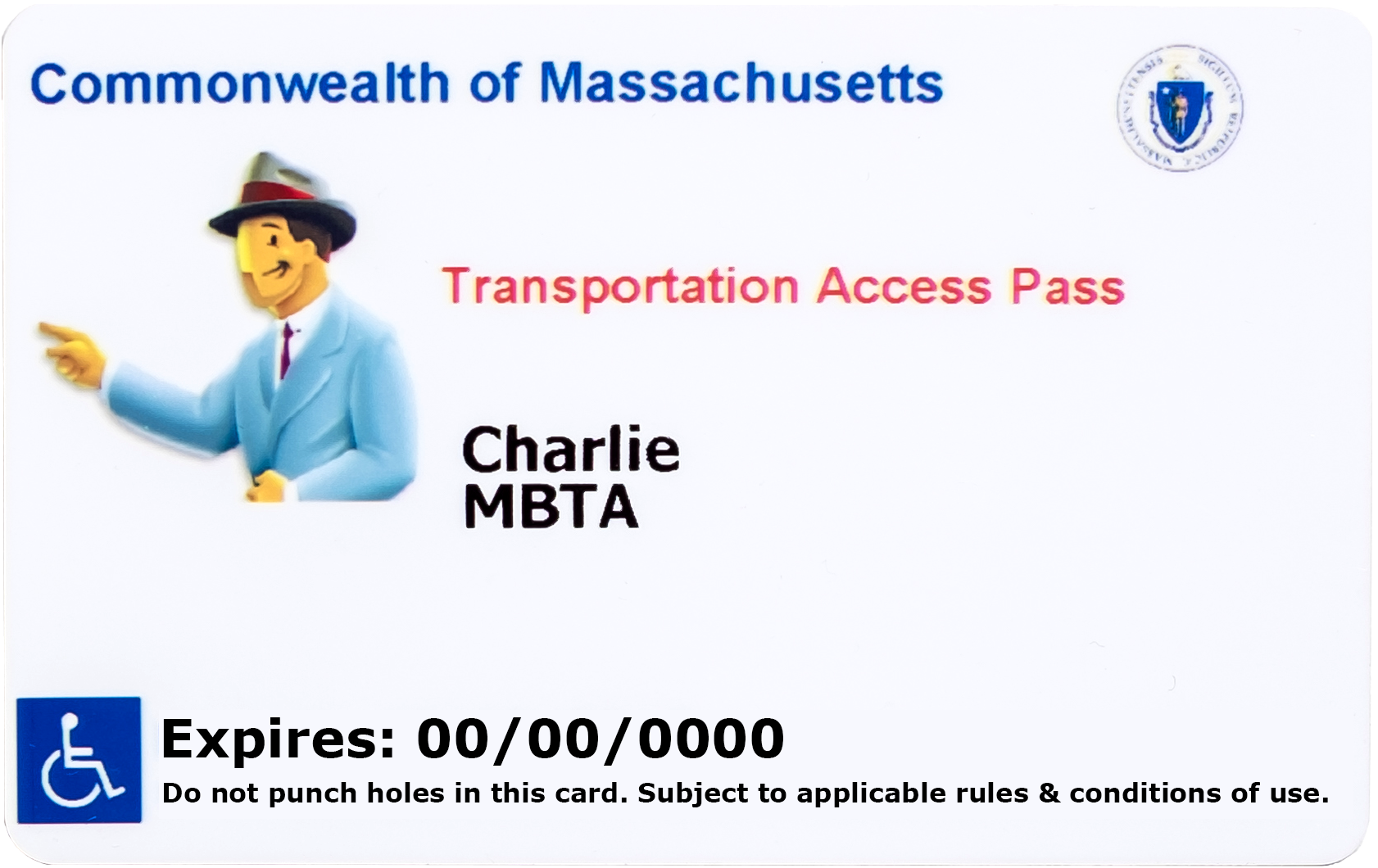 The revised Transportation Access Card as of July 2020