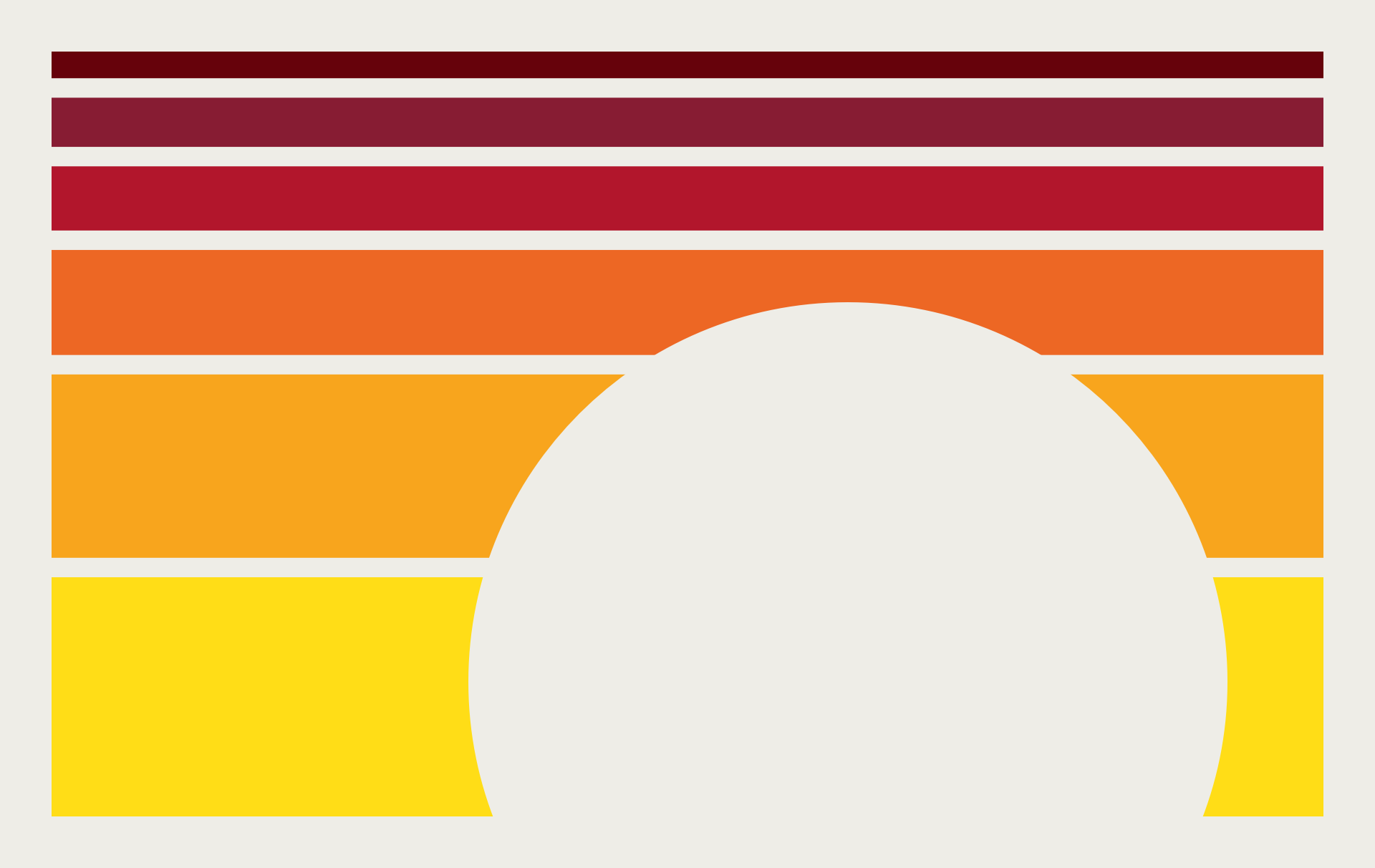 Clickable graphic that resembles a sunset
