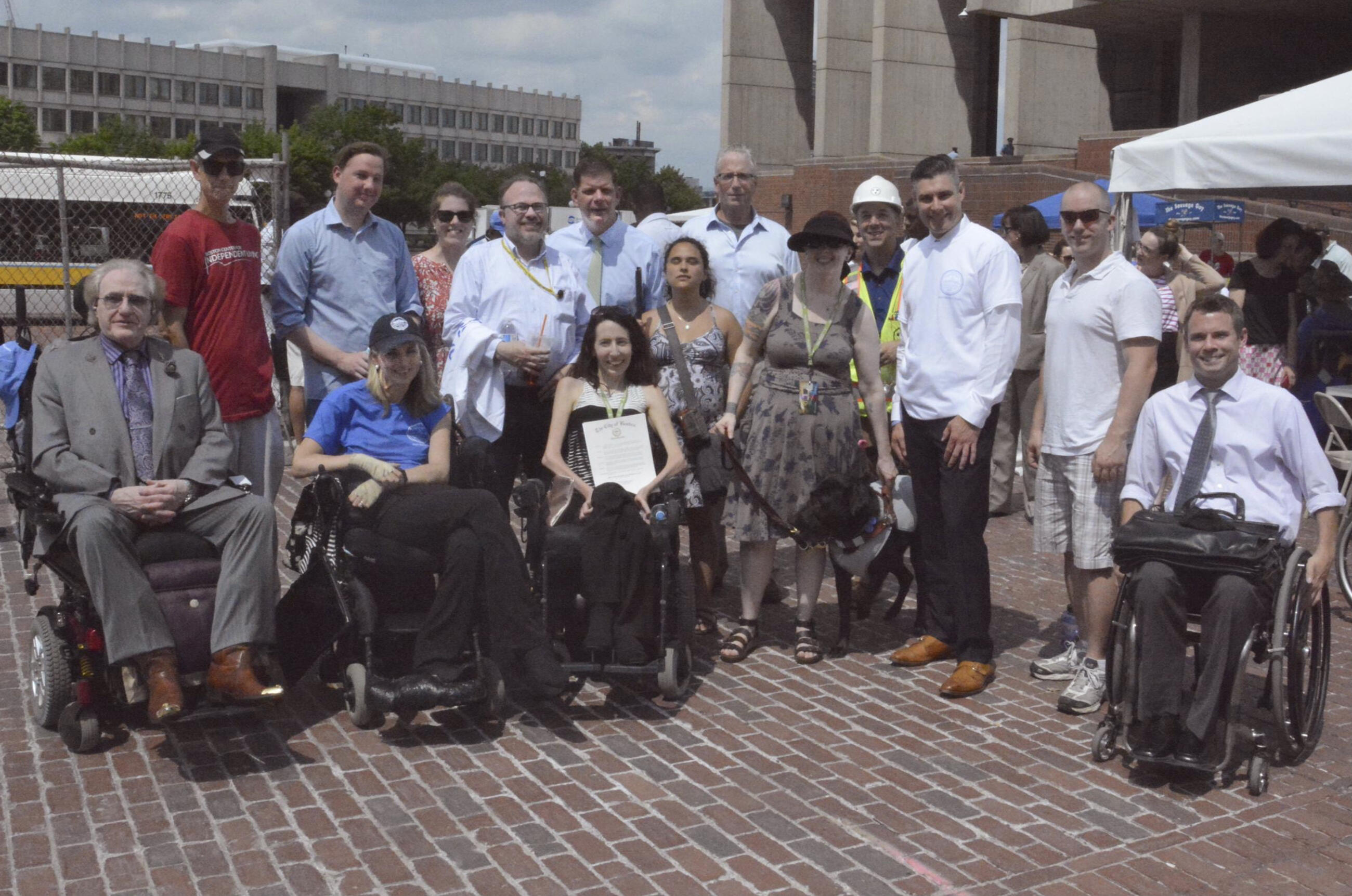 2016 ADA Day in Boston's City Hall Plaza.