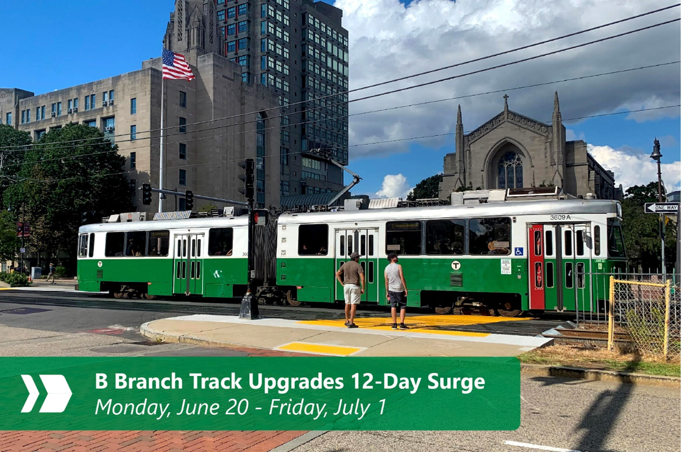 The 12-day full access closure on the entirety of the B branch will begin Monday, June 20, through Friday, July 1.