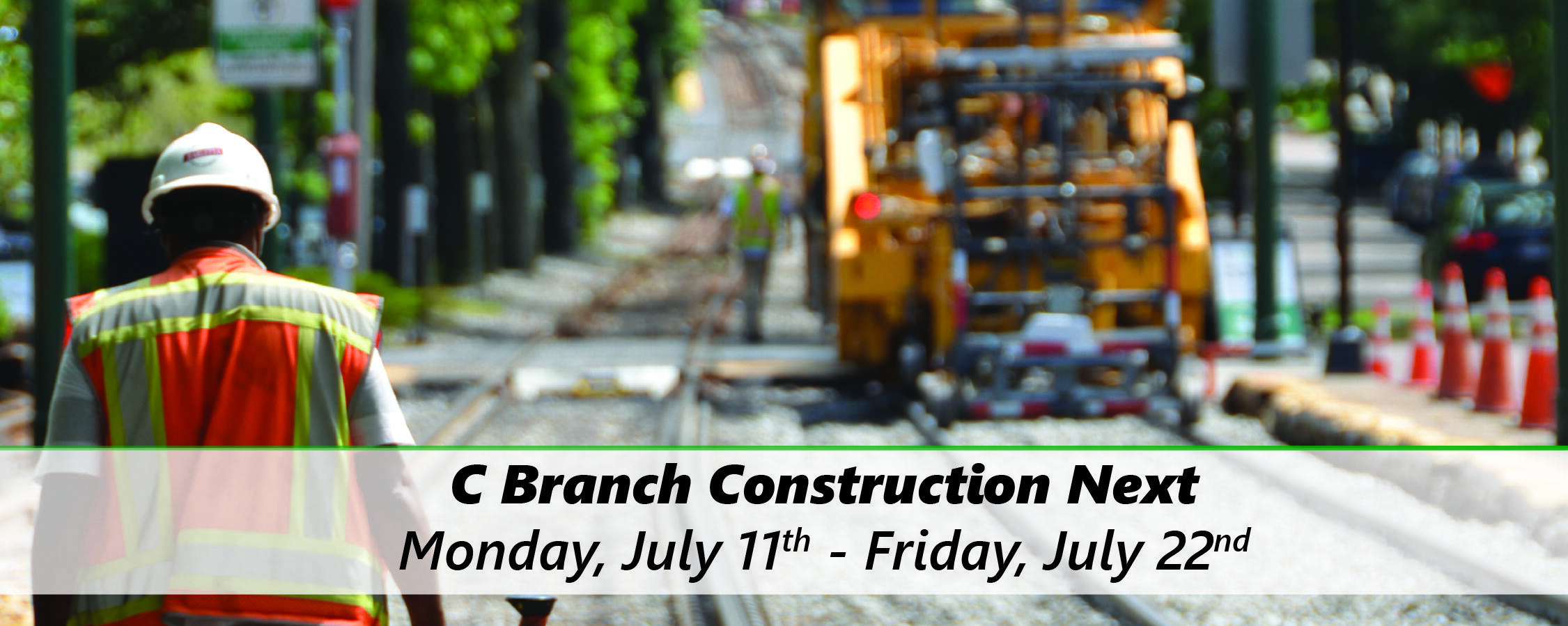 Green Line C Branch service will be replaced with shuttle buses from July 11 to July 22, 2022.